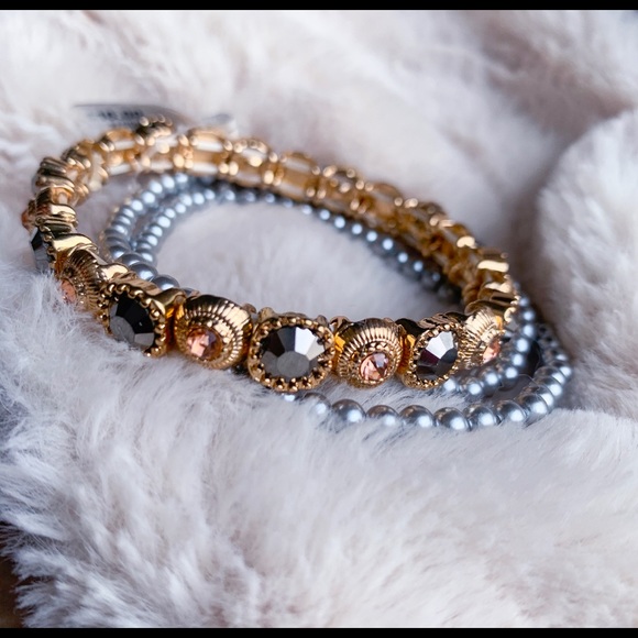 New Rose Gold-tone Bracelet Set - Picture 2 of 7